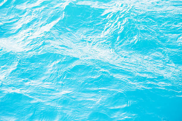 istock Blue swimming pool rippled water detail 483333036