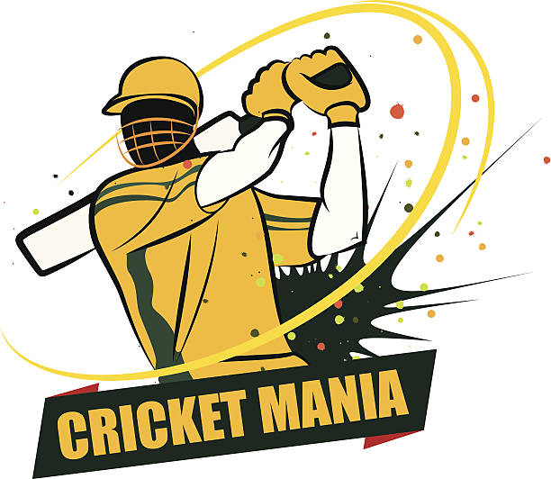 Cricket Mania Australia vector art illustration