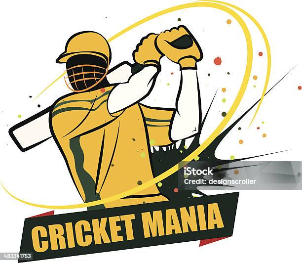 Cricket Mania Australia Stock Illustration - Download Image Now - Sport of Cricket, Batting - Sports Activity, Activity