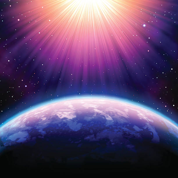 Outer space Outer space. Vector Illustration EPS10 transparency effect, gradient mesh. stratosphere stock illustrations