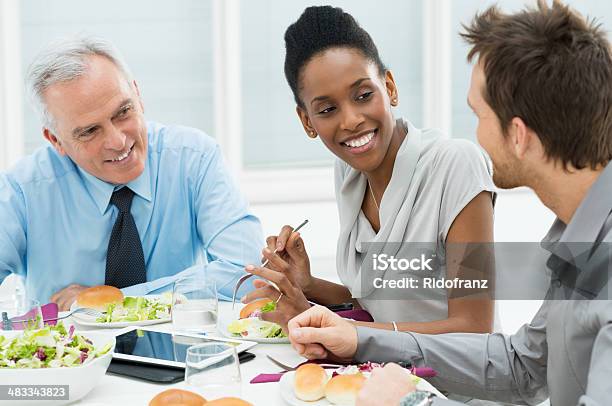 Business Lunch Stock Photo - Download Image Now - Business Lunch, Working, Meeting
