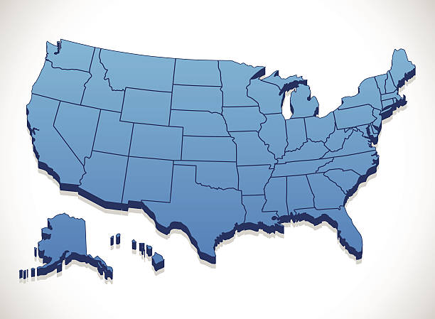 istock United States of America Map 483343853