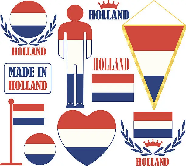 Vector illustration of Holland