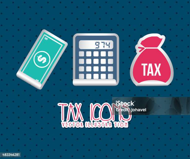 Tax Icons Stock Illustration - Download Image Now - Bag, Balance, Banking