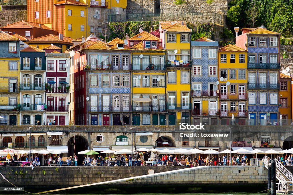 Porto, Portugal old town skyline 2015 Stock Photo