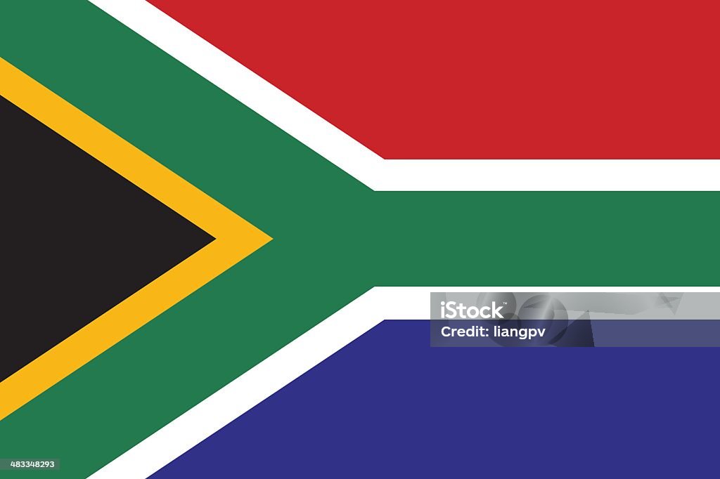 Flag of South Africa - Royalty-free Güney Afrika Bayrağı Vector Art