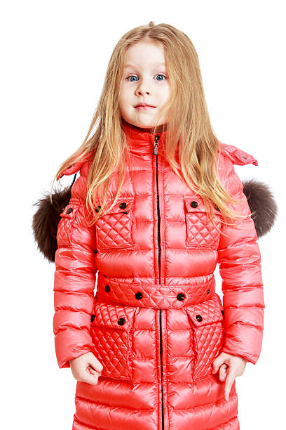 istock Little girl in a quilted coat 483354056
