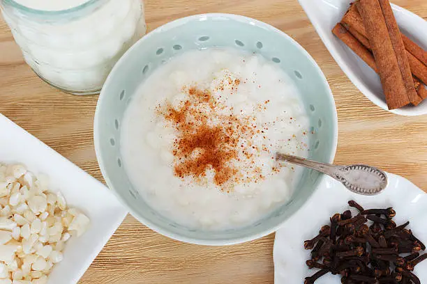 Photo of Brazilian dessert canjica of white corn