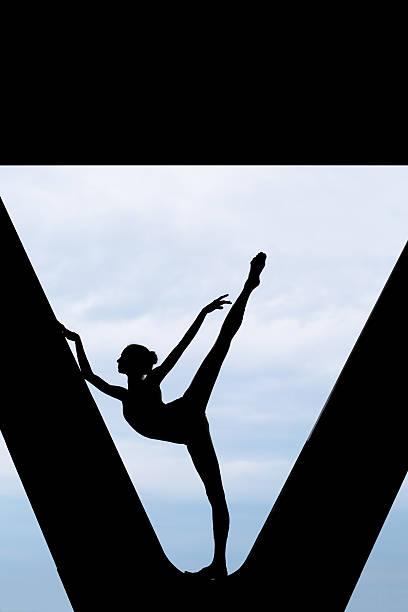 istock Silhouette of a graceful ballerina 483358522