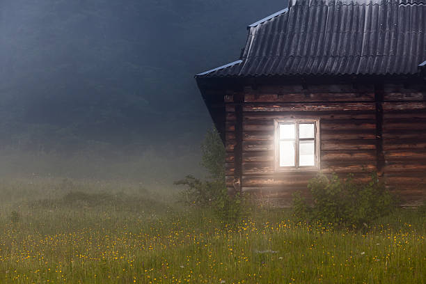 istock Beautiful sunrise with the morning mist 483363292