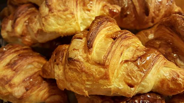 istock Tea time with French Bread, Croissant, Ciabatta 483363806