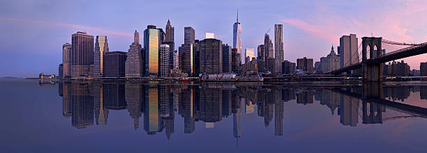istock Morning at NYC Manhattan financial district 483367034
