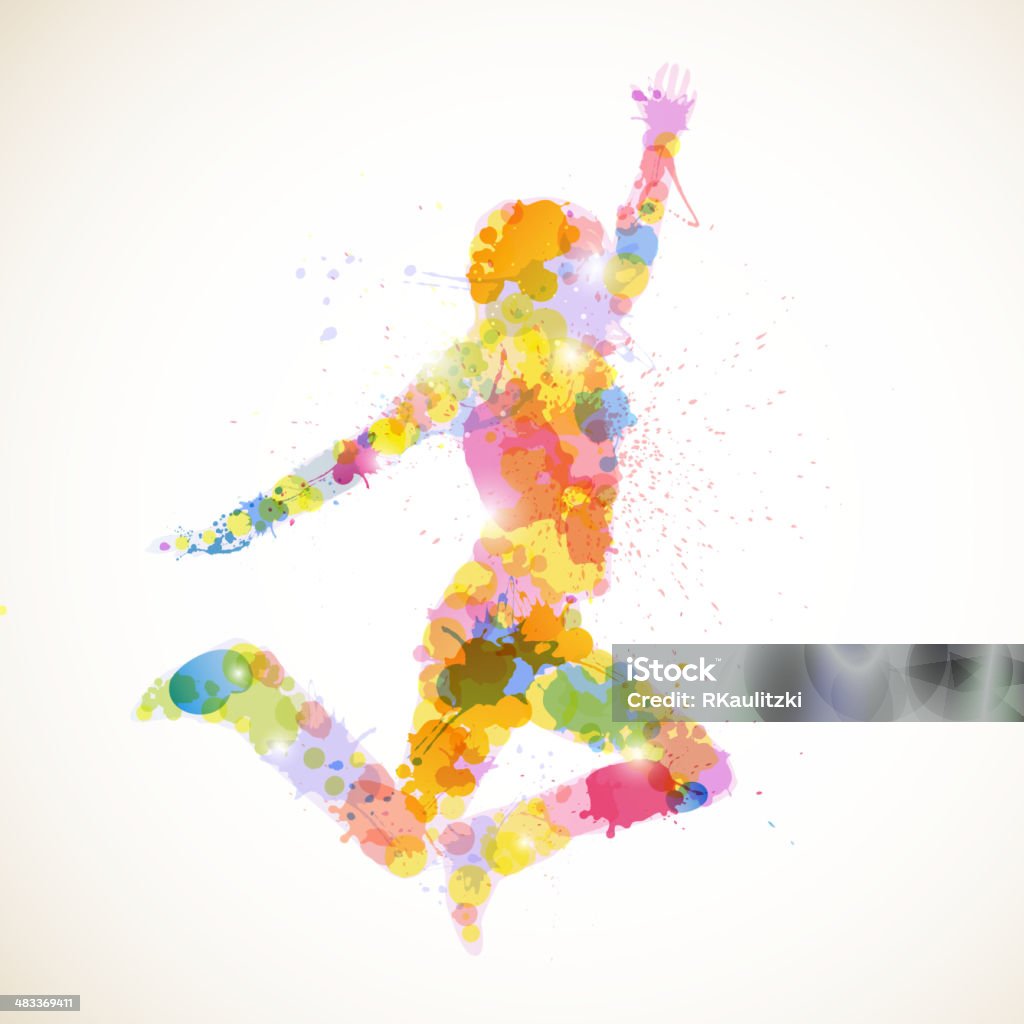 Vector Abstract Woman Vector Illustration of an Abstract Woman Dancing stock vector