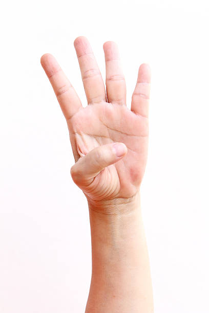 istock Finger Spelling the Alphabet in American Sign Language (ASL). 483369647