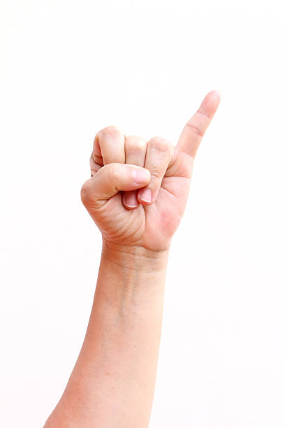 istock Finger Spelling the Alphabet in American Sign Language (ASL). 483369807