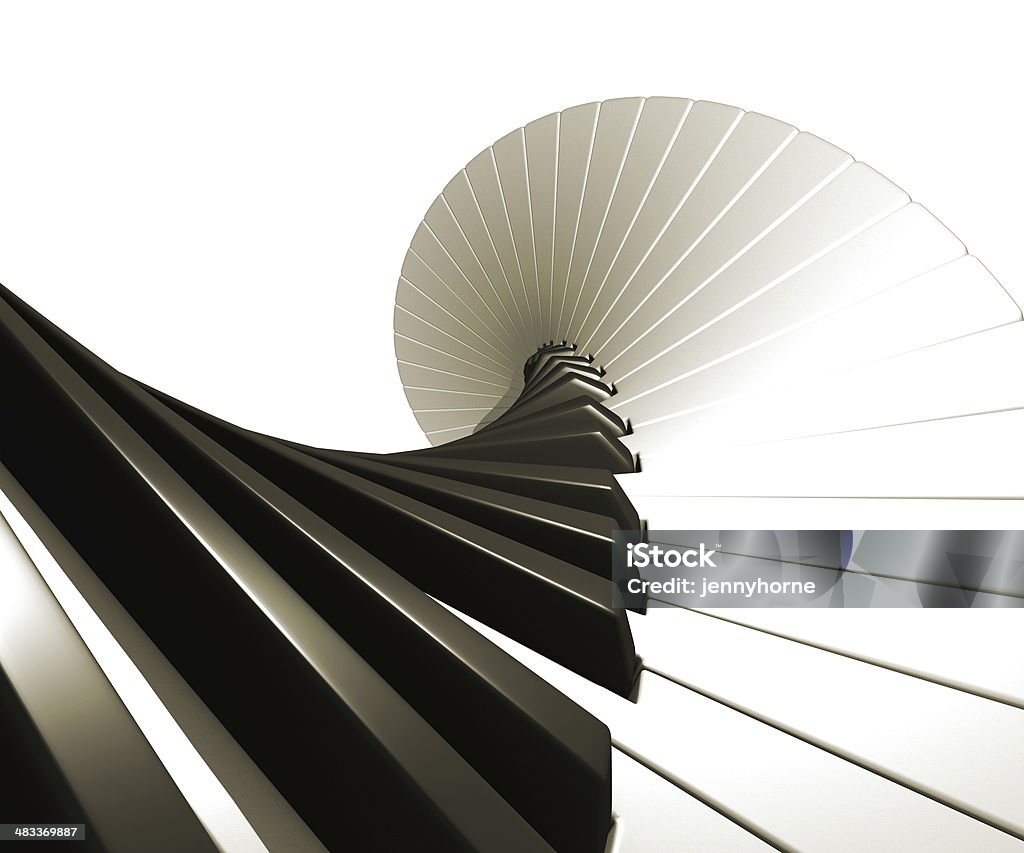 Piano - spiral Piano - 3d , notes spiralling away Piano Key Stock Photo