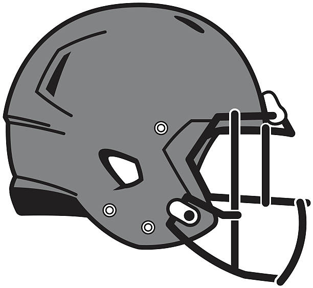 Football Helmet vector art illustration