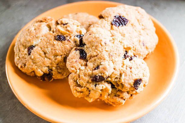 istock Cereal cookies on the plate 483370985