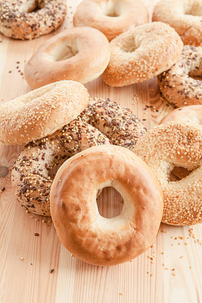 istock Variety of fresh bagels 483371194