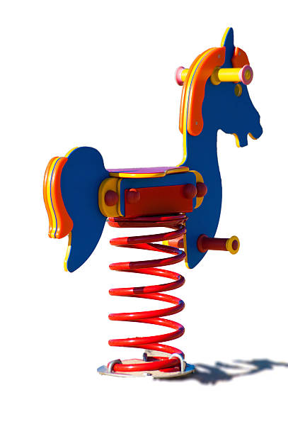 Red rocking horse. 