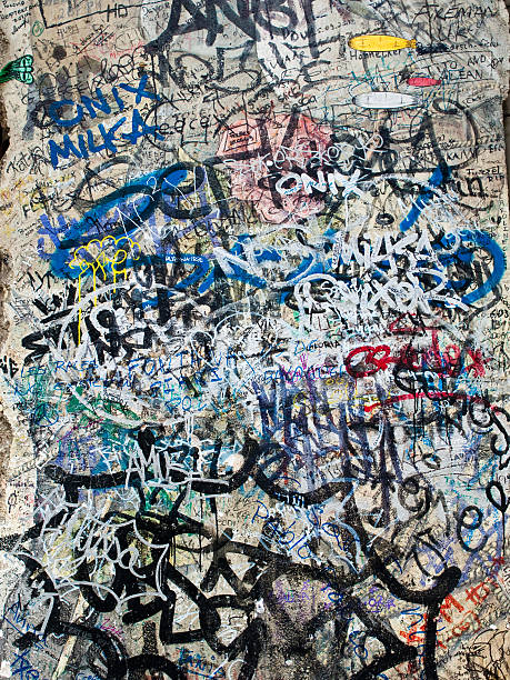 Densa graffiti - foto de acervo