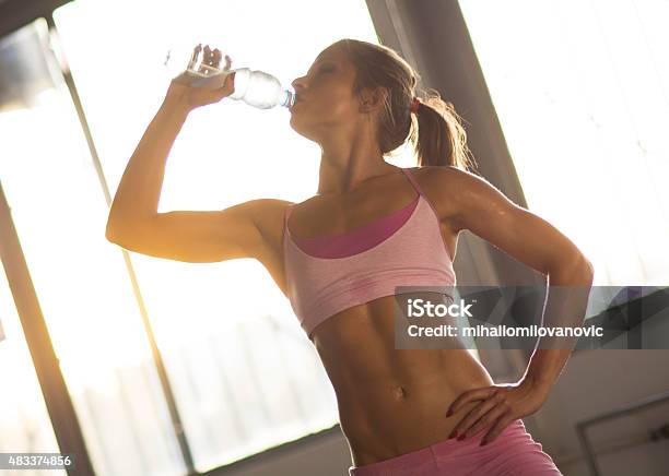 Drinking Water Stock Photo - Download Image Now - 20-29 Years, 2015, 30-39 Years