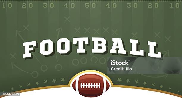 Footballfeld Hintergrund Stock Vektor Art und mehr Bilder von Amerikanischer Football - Amerikanischer Football, Football - Spielball, Bildhintergrund