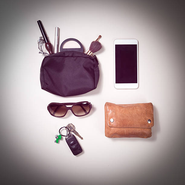istock overhead shot of woman stuff isolated on white 483375708