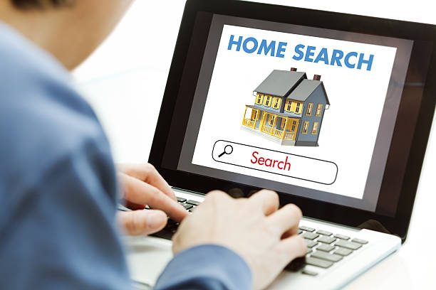 Computer Online Internet Home Searching, House Hunting for Real Estate
