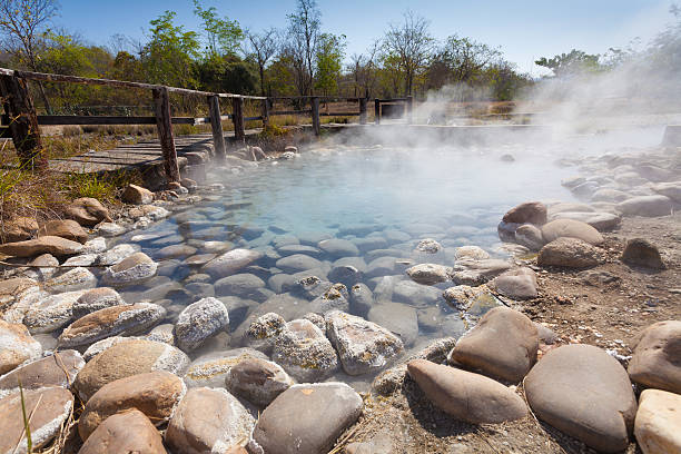 Hot spring stock photo