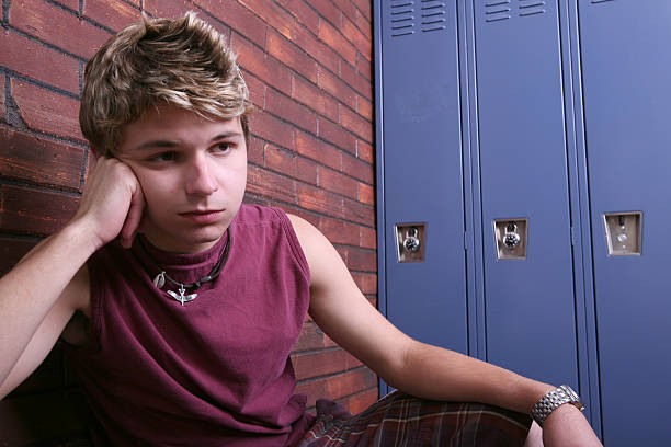 istock Depressed Teenager at School 483391485