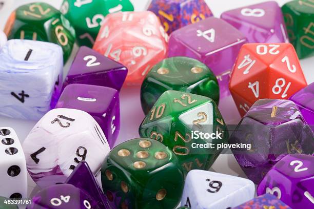 Polyhedral Dice Stock Photo - Download Image Now - Chance, Close-up, Color Image