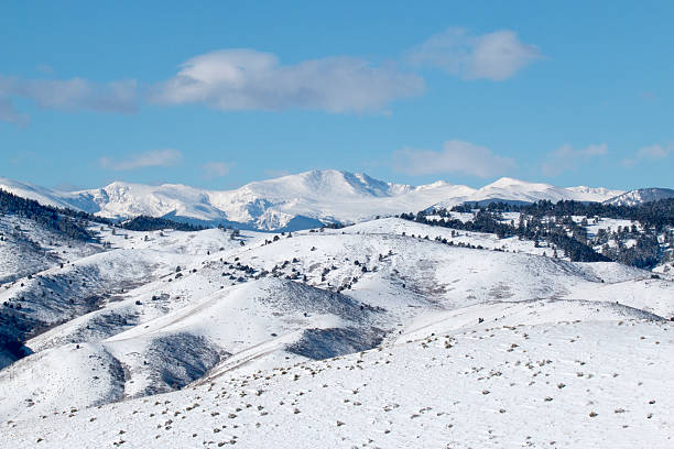 istock Foothills and snow covered Rocky Mountains Colorado 483391877