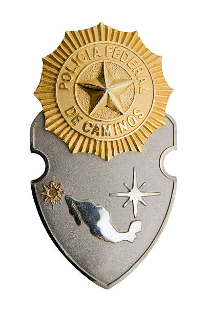 istock Highway Patrol badge, Mexico 483393025