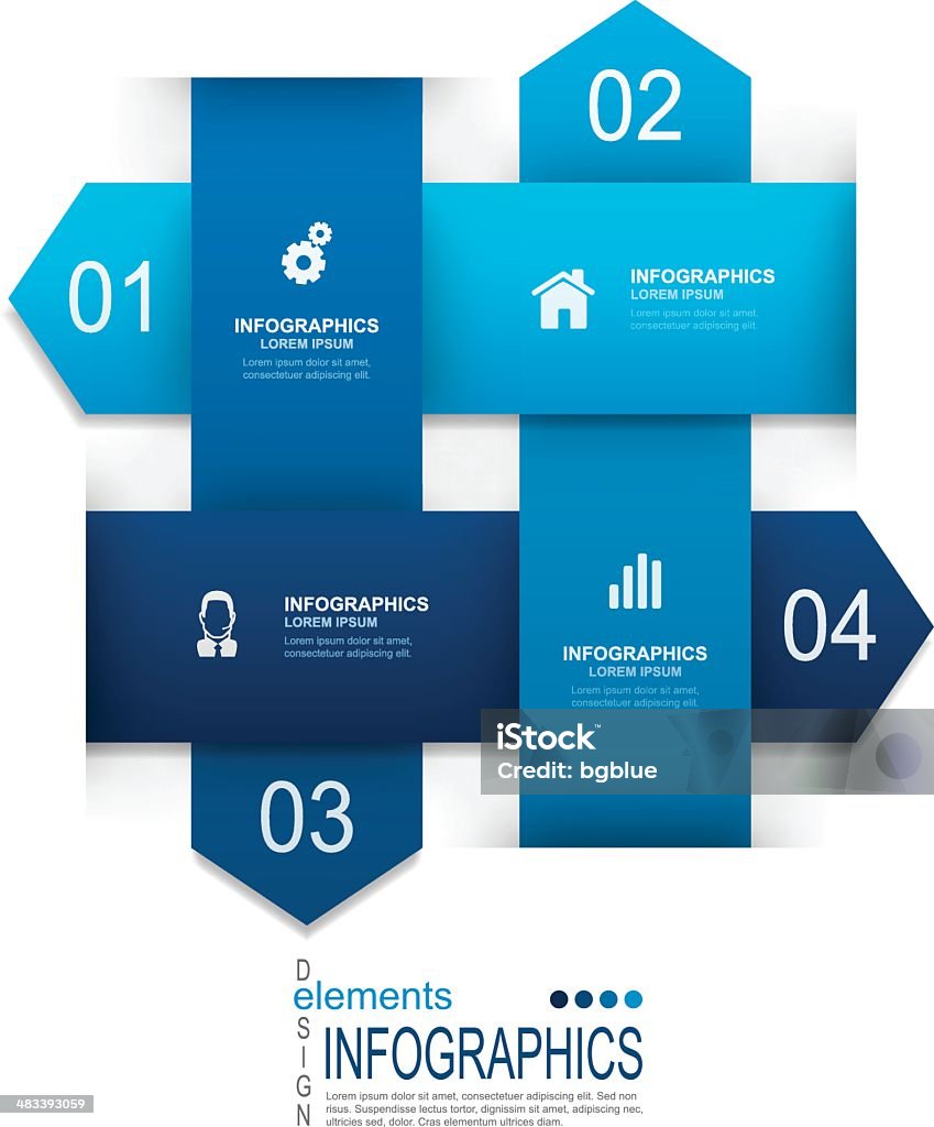 Abstrait Infographie - clipart vectoriel de Graphisme d'information libre de droits