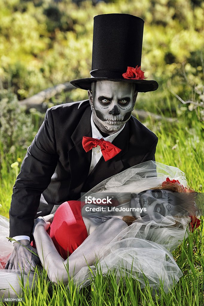 Dia dos Mortos despertar a noiva e o noivo - Foto de stock de Dia de Finados royalty-free