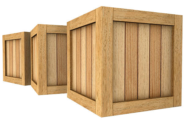 istock 3d image group of wooden boxes 483394613