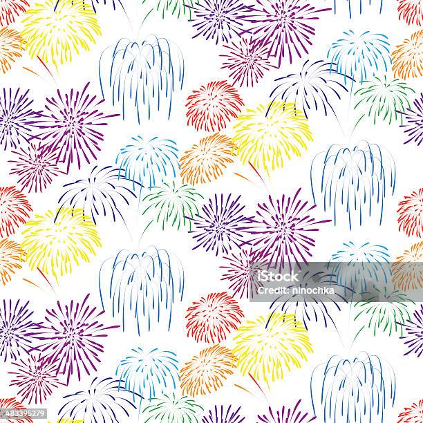 Button Firework Pattern Fireworks Pattern Stock Illustration - Download Image Now - Firework ...