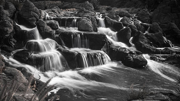 Flowing Waterfall stock photo