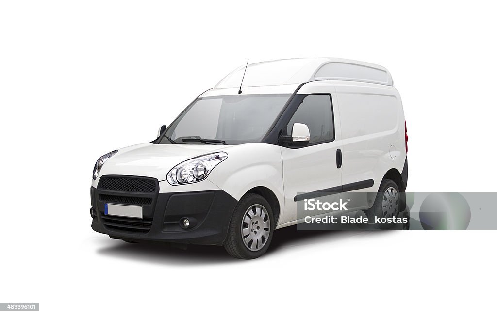 Mini van bereit für das Branding - Lizenzfrei Lieferwagen Stock-Foto