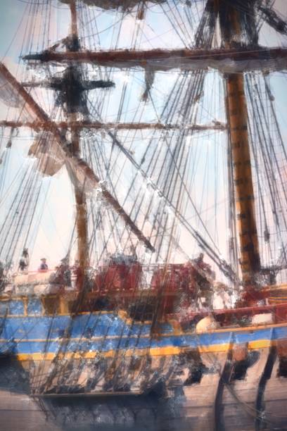 The large sailing ship East Indiaman