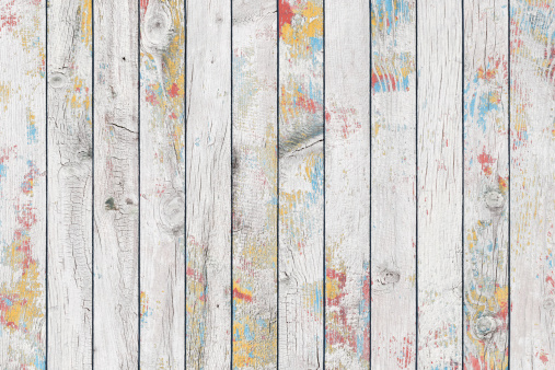 Old colorful painted wooden background.