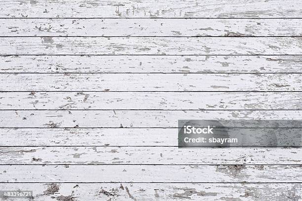 White Wood Texture Background Stock Photo - Download Image Now - Wood - Material, Old, Paint