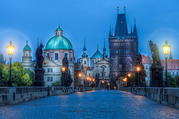istock Sunrise on the Charles Bridge, panorama 483397466