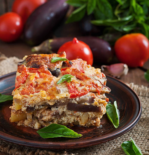 istock Moussaka - a traditional Greek dish 483402410