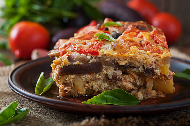 istock Moussaka - a traditional Greek dish 483402412