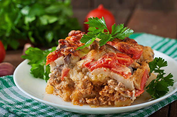 istock Moussaka - a traditional Greek dish 483402416