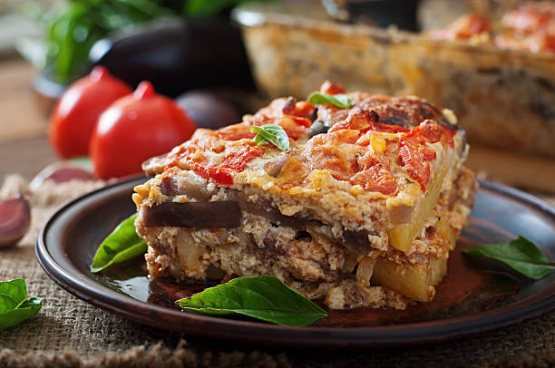 istock Moussaka - a traditional Greek dish 483402420
