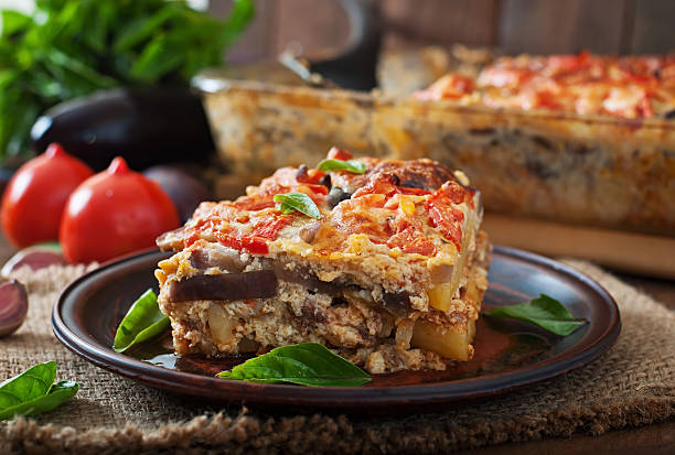 istock Moussaka - a traditional Greek dish 483402424