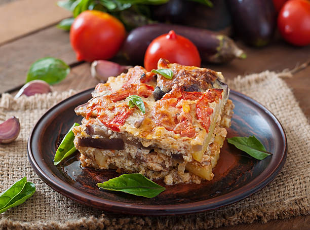 istock Moussaka - a traditional Greek dish 483402428